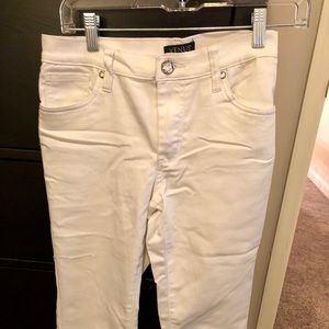 Venus white denim capris